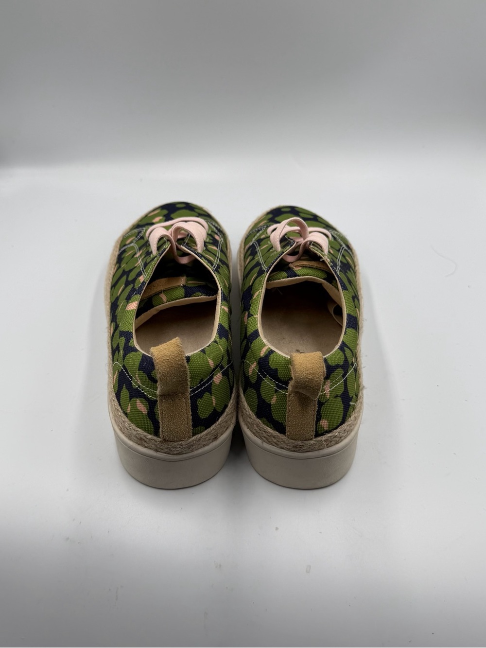 Spenco Camo Platform Sneakers Pink Green Espadrille Shoes Women’s 12 - Picture 6 of 9